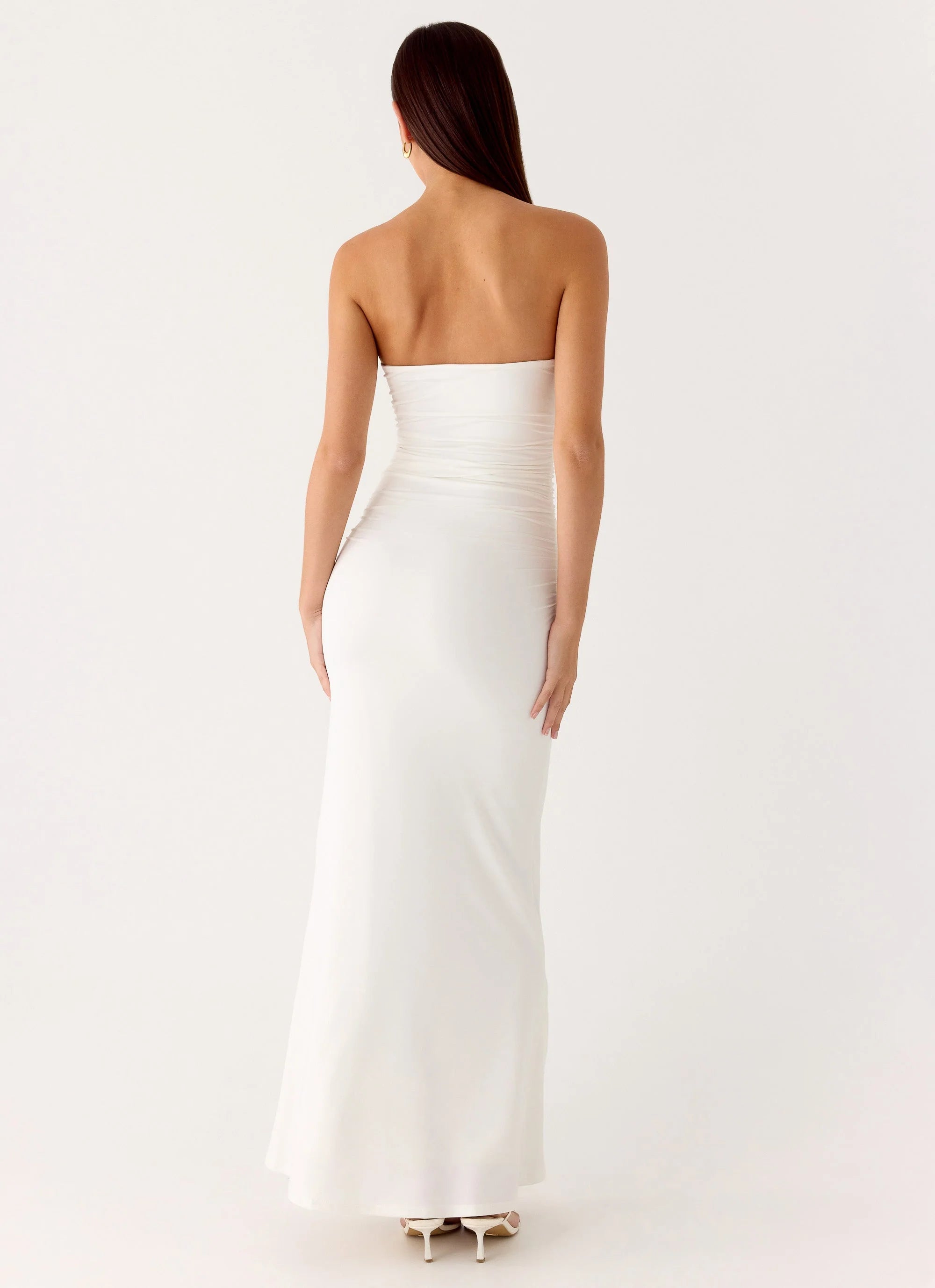 Party After Party Shell Maxi Dress - White