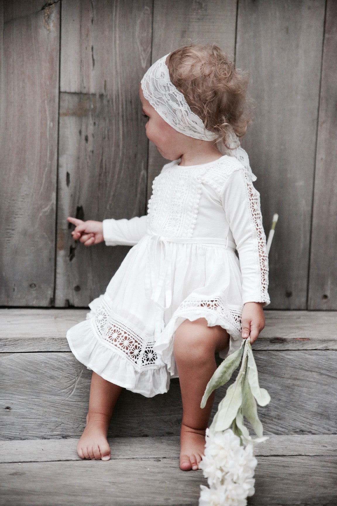 Boho christening  Dress