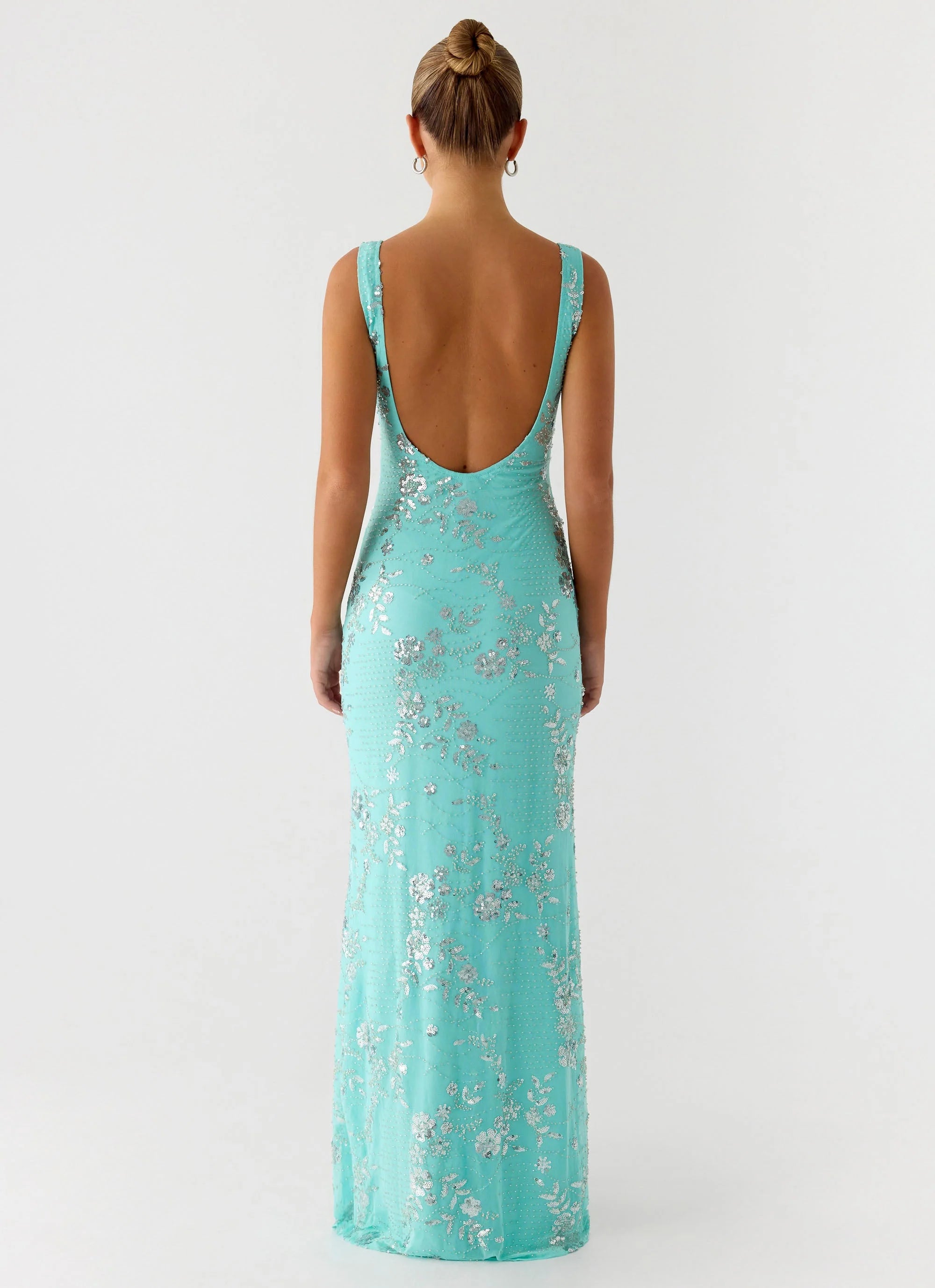 Silvana Maxi Dress - Aqua