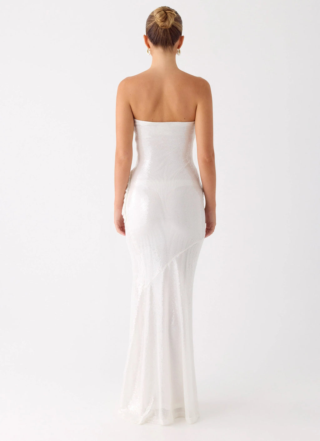 Anticipating Sequin Maxi Dress - White