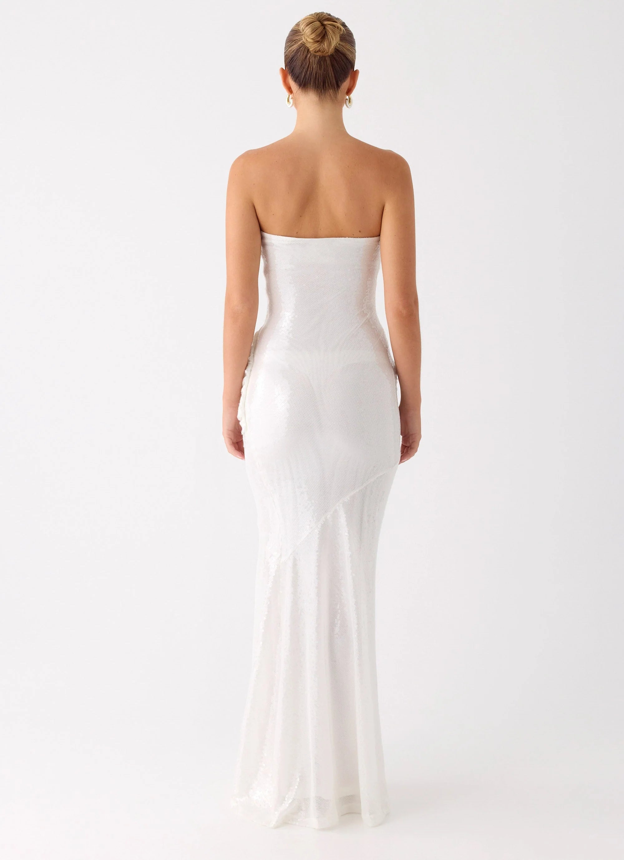 Anticipating Sequin Maxi Dress - White