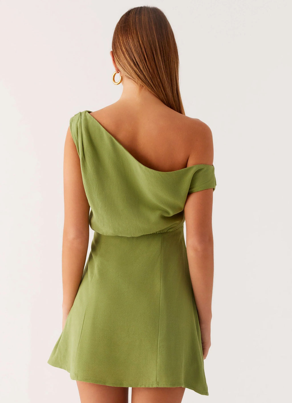 Lady Love Linen Mini Dress - Cactus