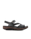 Sandalias de Piel Elena Hernández 3861 35580 Negro Mujer
