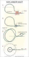 How to tie a 100 Percent Arbor Knot illustrated and explained by NetKnots