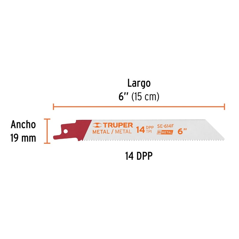 Seguetas Sierra Sab.6" 14Dpp Se-614F 2Pz Truper