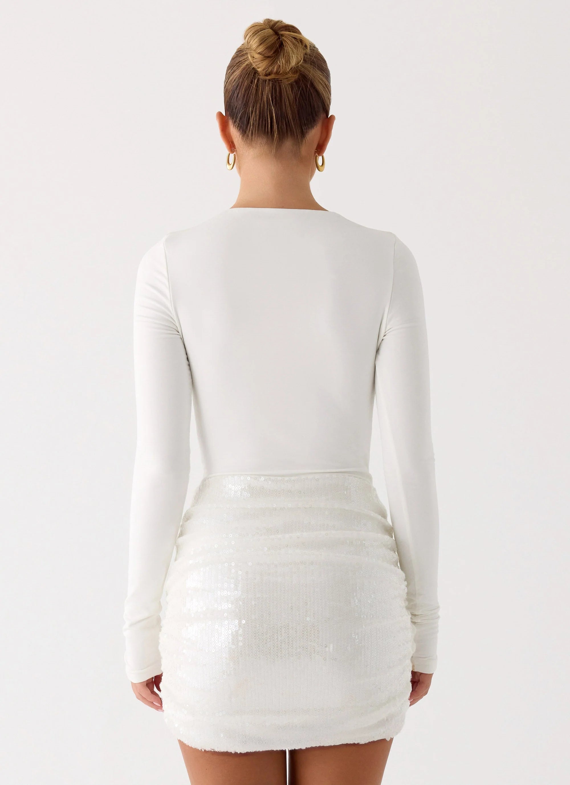 Overprotected Sequin Mini Dress - White