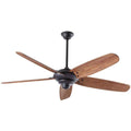 Home Decorators Altura 68 in. Matte Black Ceiling Fan w/ Downrod, Remote Control