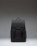 Herschel Supply Co. Retreat Small Backpack in Black showing the front view with signature strap closures.