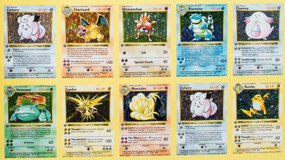 Pokémon: Rare un-cut sheet of first edition cards sold at auction