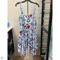 Dress Casual Midi By Roz And Ali In Blue Red & White, Size: 14