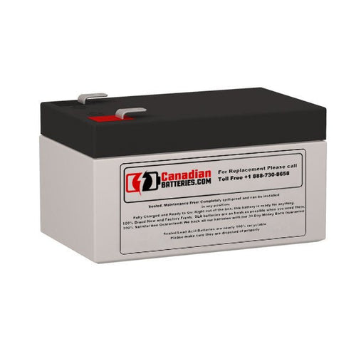 12V, 1.3Ah, replacement battery for Neuton Power Np1213 with F1 terminals Sealed Lead Acid CB Generic Default Title