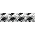 Robline, Rio Fortøjningsline, 8mm, Hvid/Sort, 1m (løbende meter)