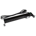 CDL Dynamix 10 Outlet Horizontal Power Rail with 6KA C-Curve Circuit Breaker