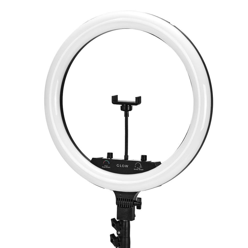 Ring Light su Stativo Glow 18" 45W Nero RGB - immagine 5