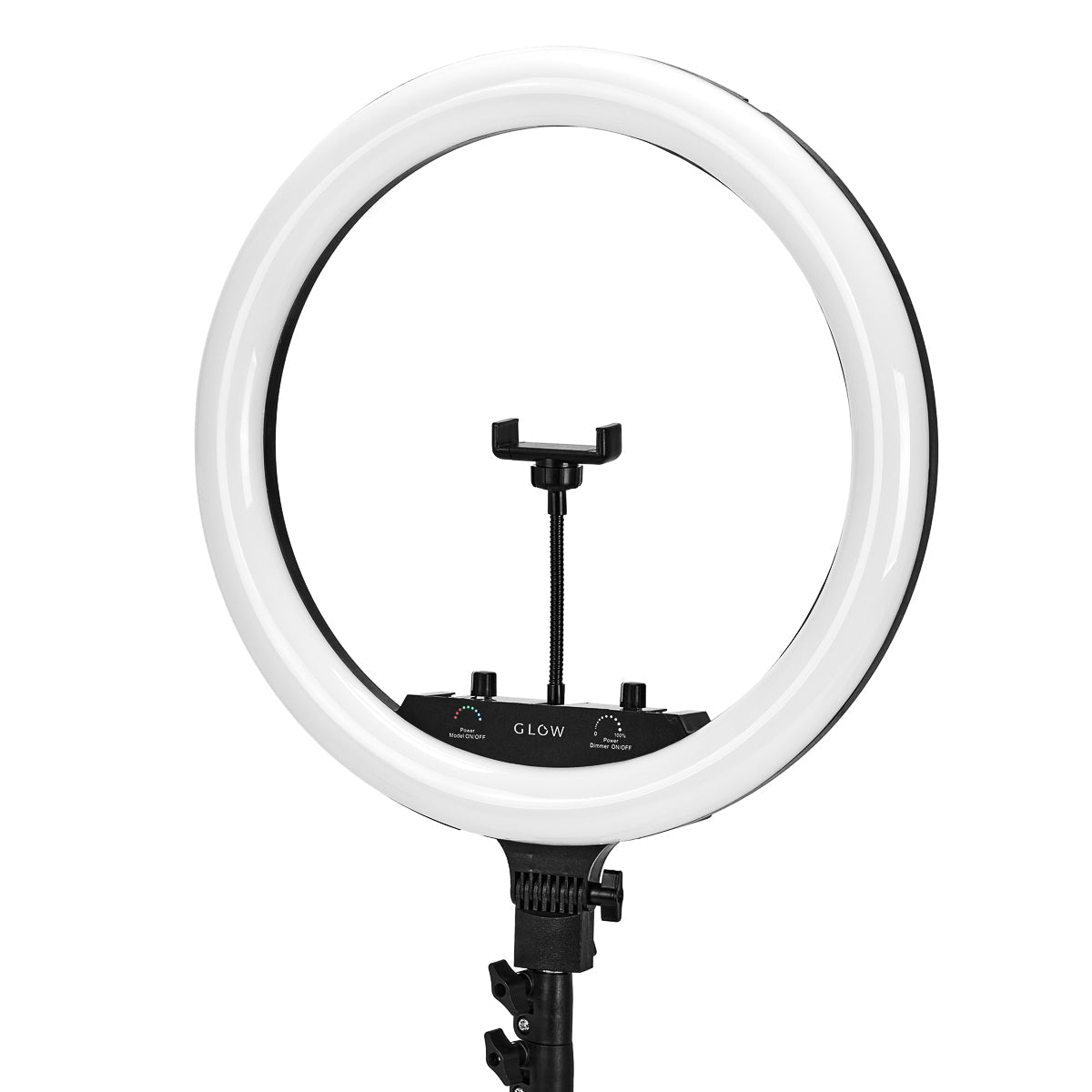 Ring Light su Stativo Glow 18" 45W Nero RGB - immagine 5