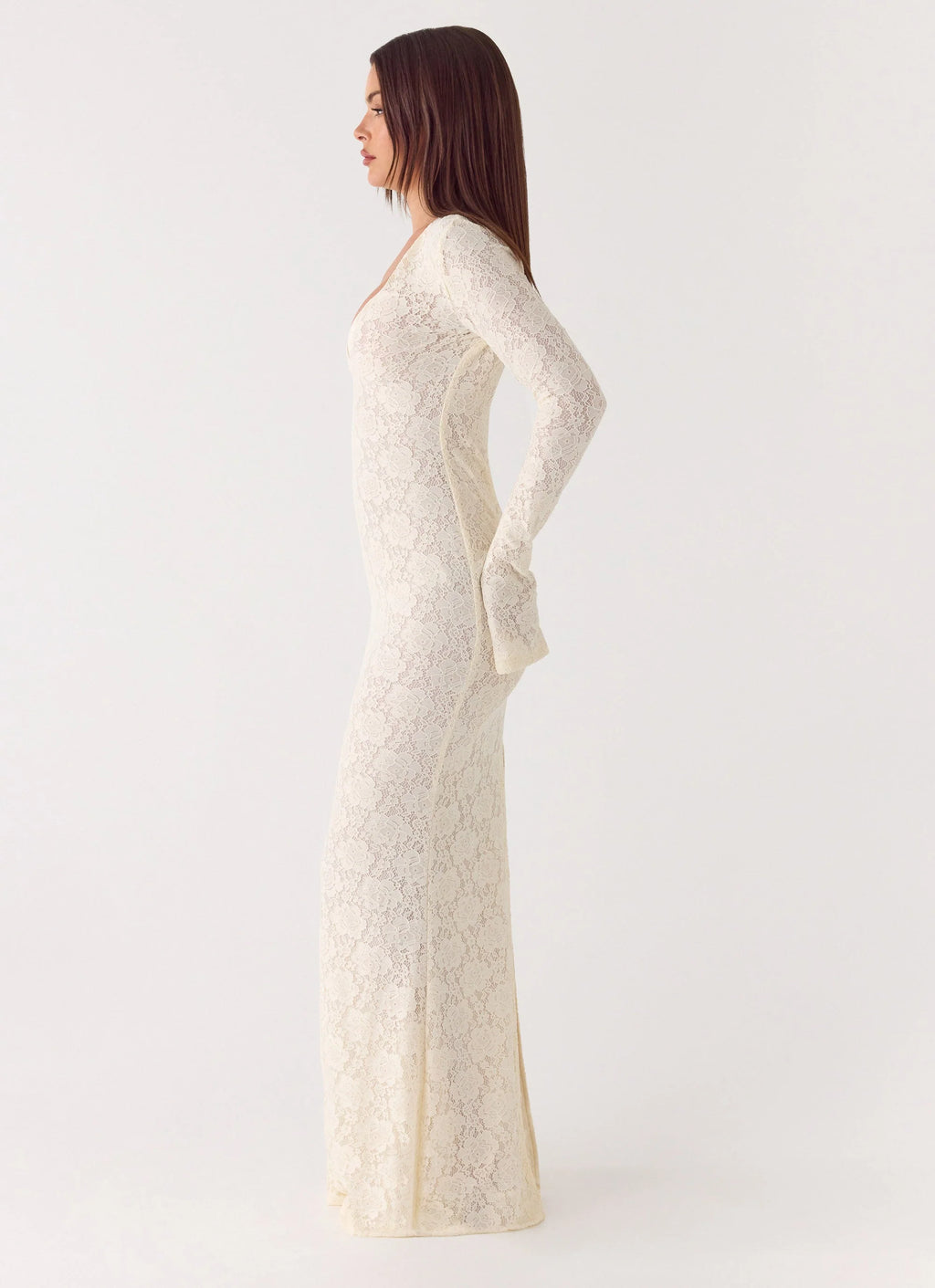 Astoria Long Sleeve Maxi Dress - Ivory
