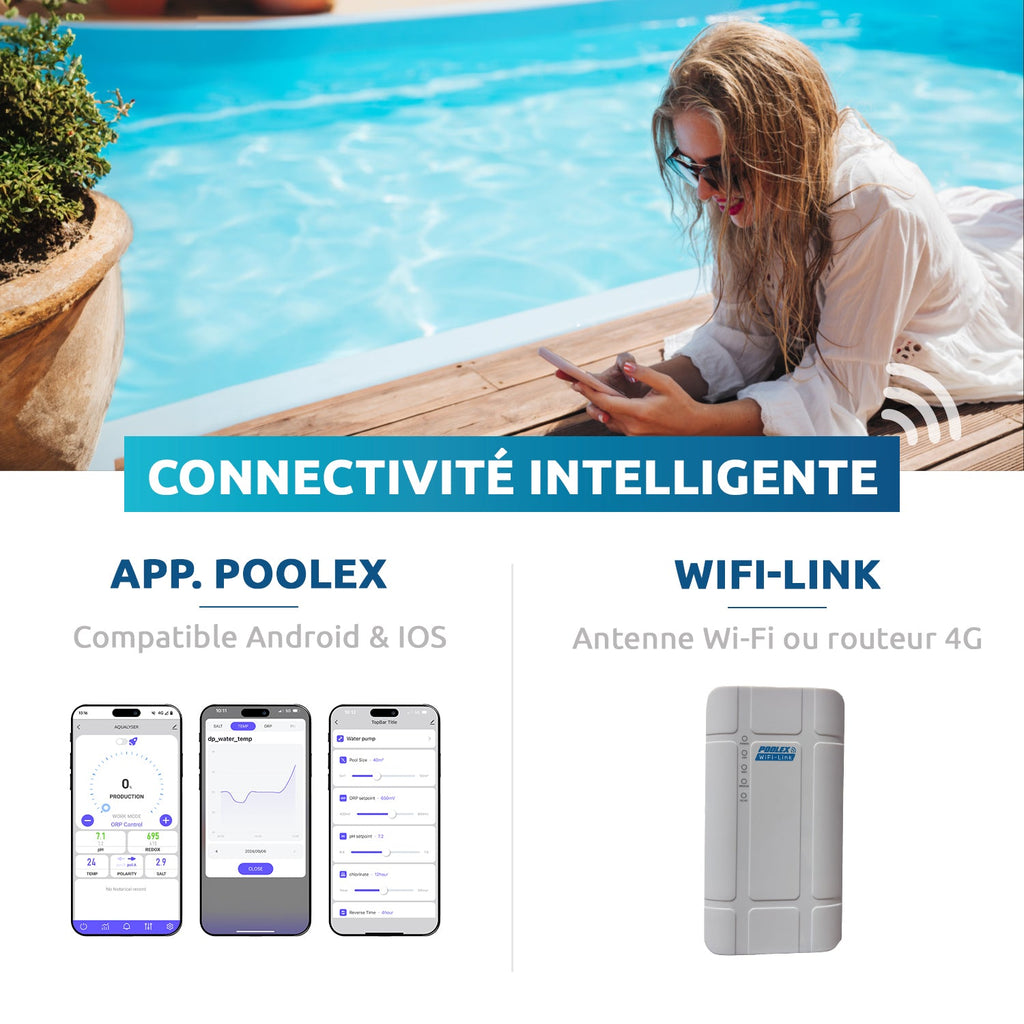 Poolex Kloringenerator Aqualyser "FLEX" til swimming pools