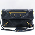Balenciaga 327079 Navy Giant Envelope Clutch Crossbody 56113786