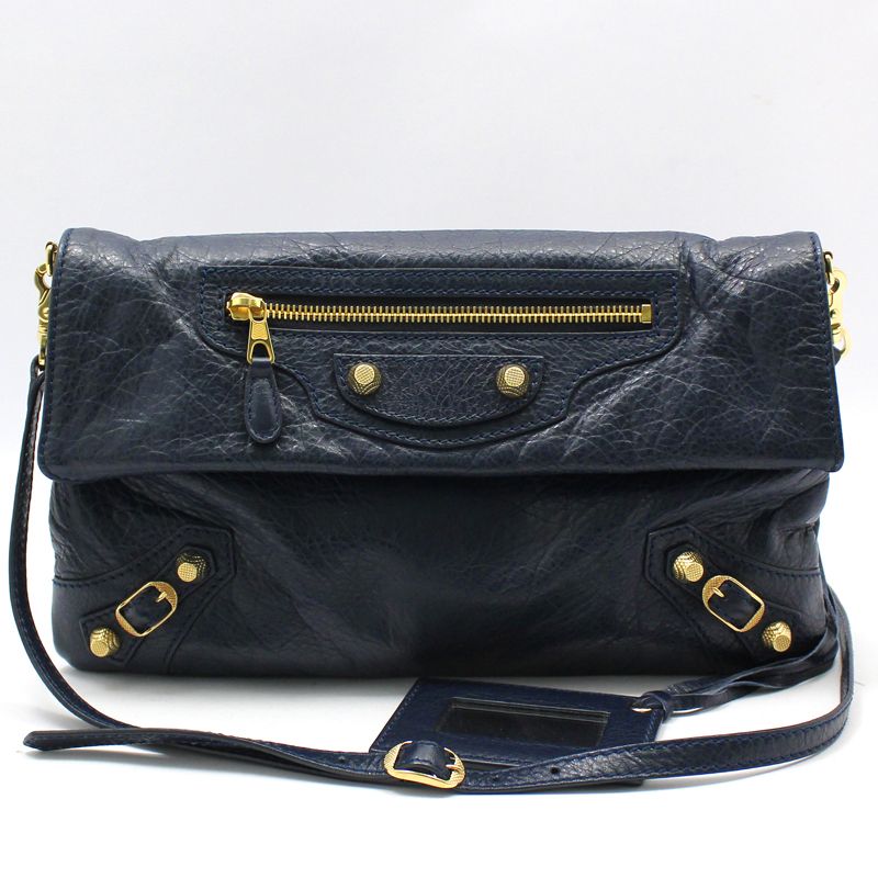 Balenciaga 327079 Navy Giant Envelope Clutch Crossbody 56113786