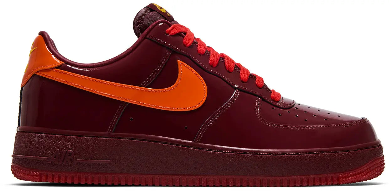 Nike Air Force 1 Low "Patent Leather - Dark Team Red"