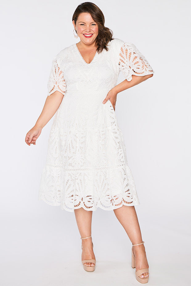 Nicolla White Lace Dress