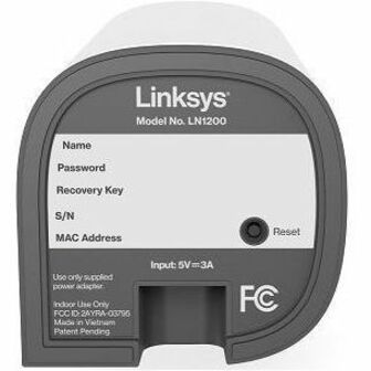 Linksys Velop Micro LN1200 Wi-Fi 6 IEEE 802.11ax  Wireless Router LN1201