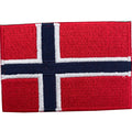 Norsk Flagg 7x4cm Strykemerke