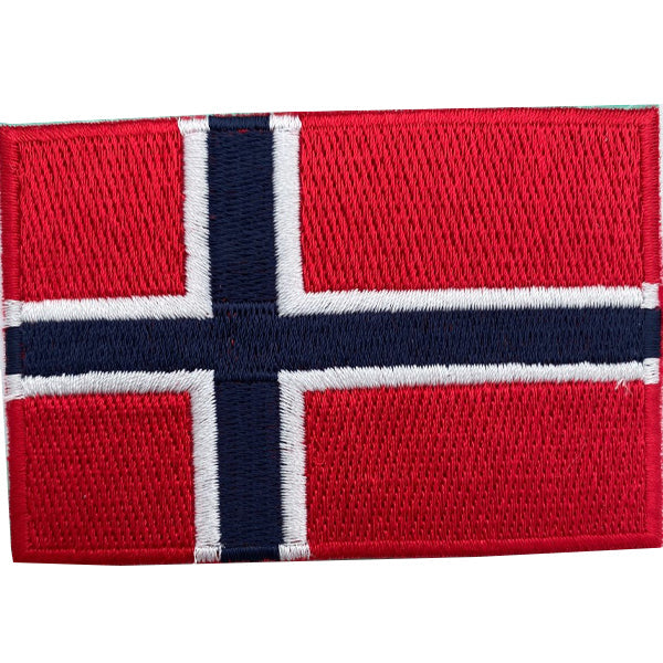 Norsk Flagg 7x4cm Strykemerke