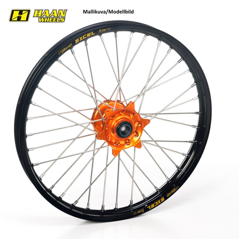 Haan hjul SX85 12-24 19" -1,40 SVART FELG/ORANSJE NAV