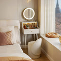 Thiago Narrow Mini Dressing Table For Small Corner for modern UK living room