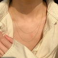 Water Ripples 14k Gold Clad Necklace