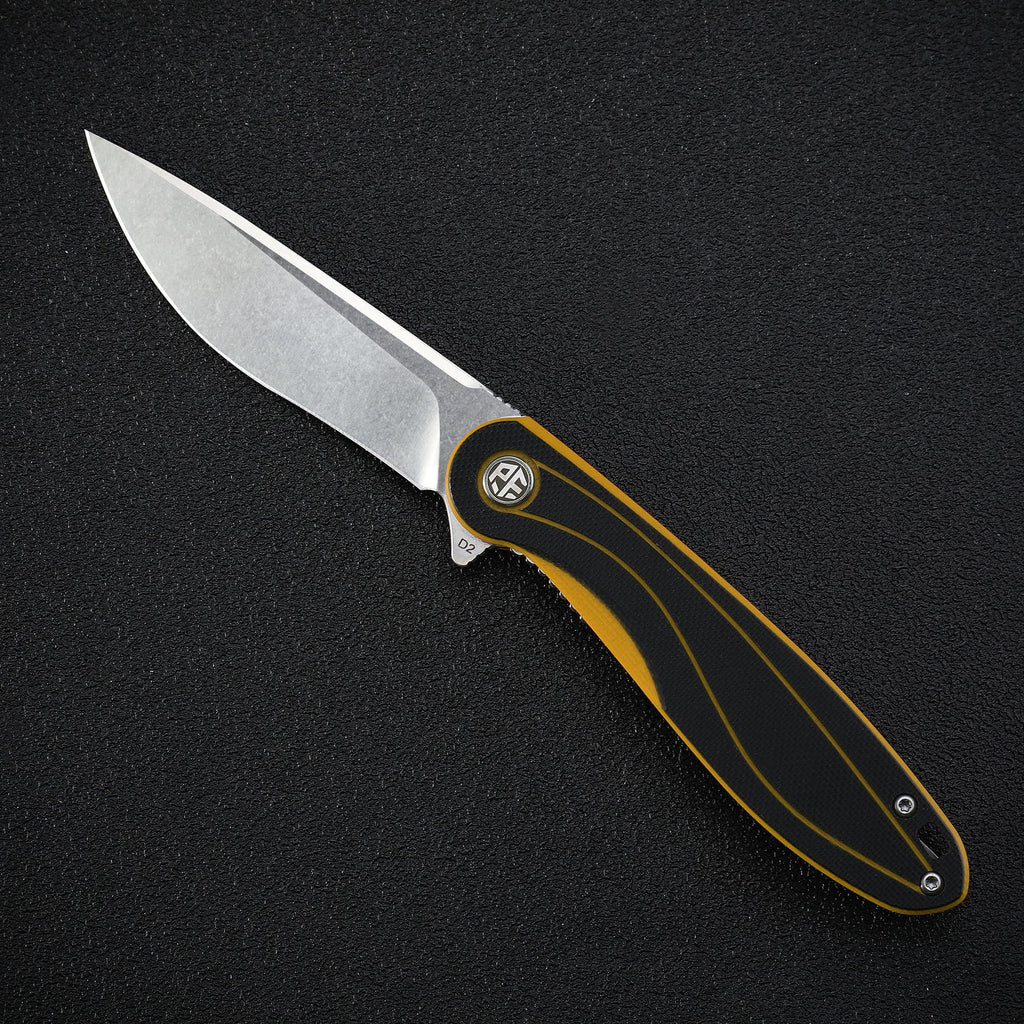 Petrified Fish PF858 Skipper,3.15" D2 Blade,G10 Handle,Flipper Liner lock Folding knife