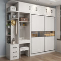 Modern Bedroom Wood Sliding Door Wardrobes Furniture Designs with Dressing  Table