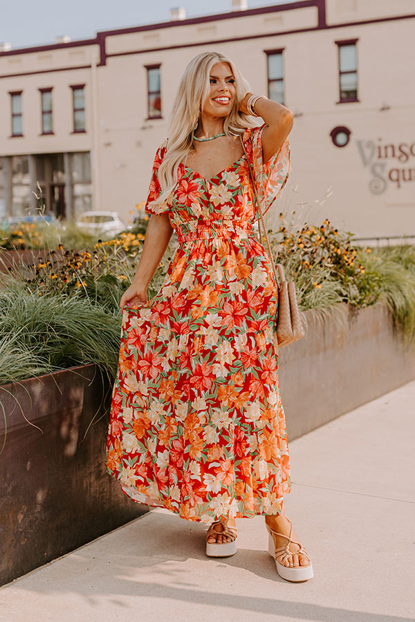 fall dresses long Fall Harvest Floral Maxi Dress Curves