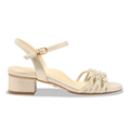 Perfect Erika 30 in Gold Shimmer Suede