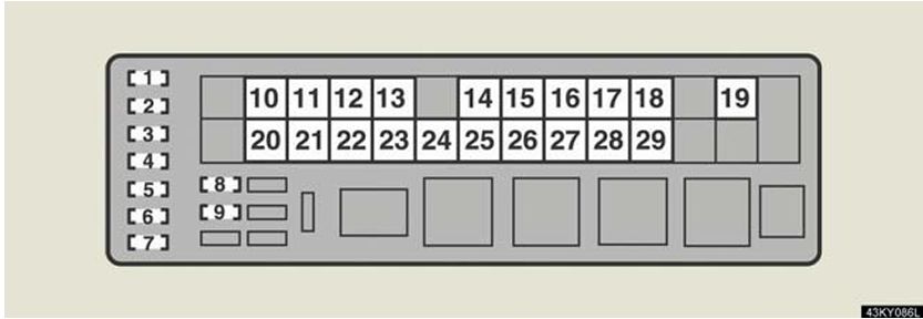 2006 Lexus IS 250 fuse box diagram