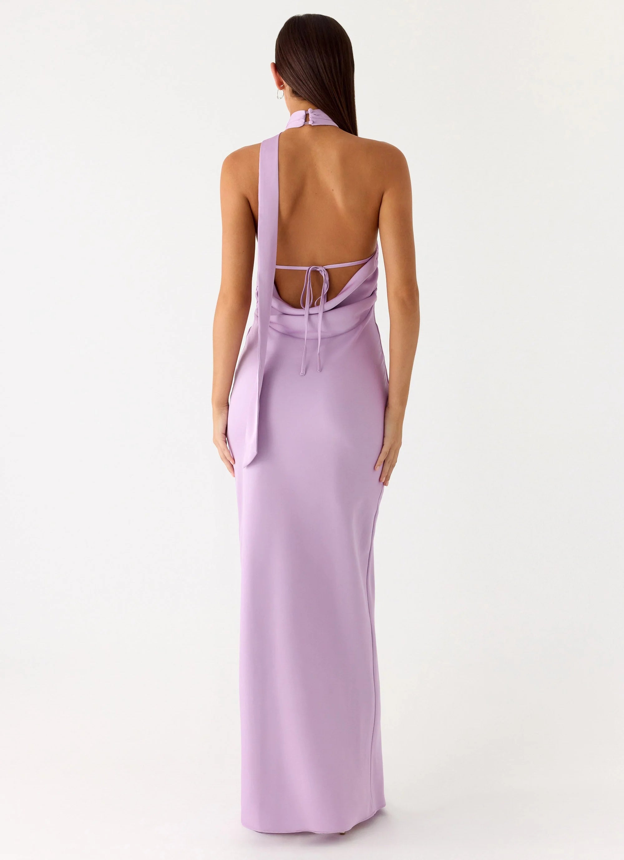 Keena Scarf Maxi Dress - Lavender