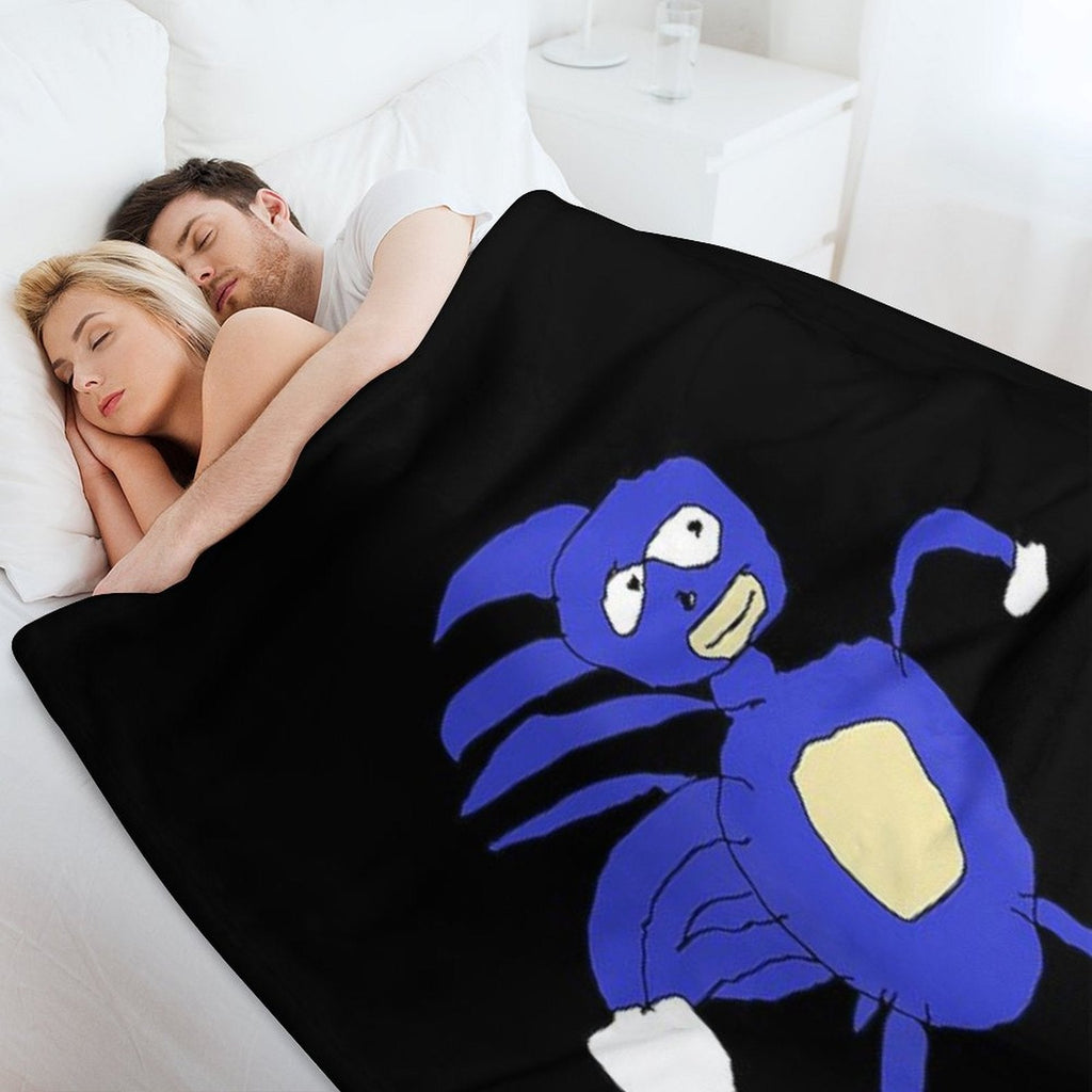 Sanic Hegehog Gotta Go Fast Sanik Paint Throw Blanket