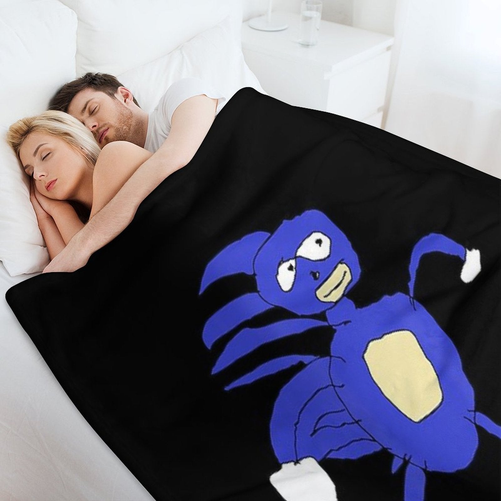 Sanic Hegehog Gotta Go Fast Sanik Paint Throw Blanket