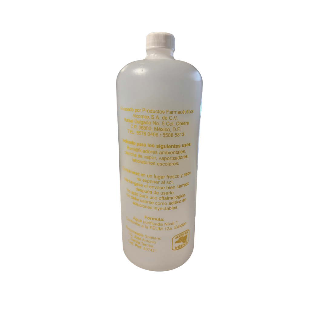 Agua destilada Alcomex 1000 ml