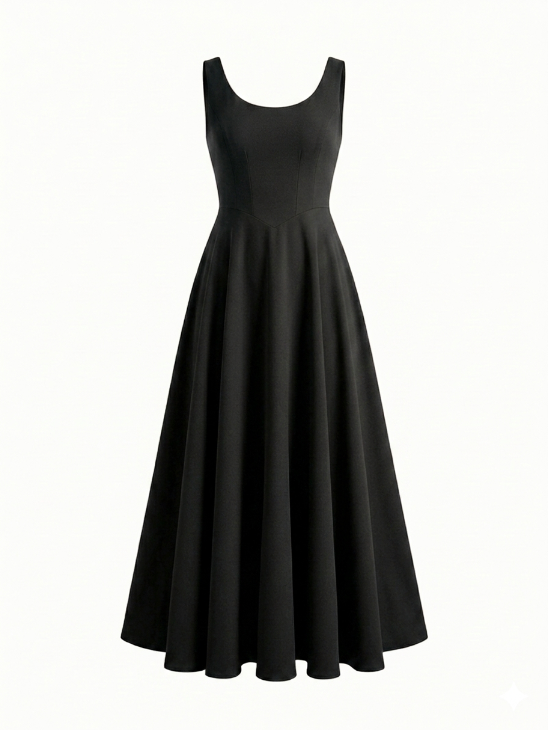 Stretchable Corset Fit & Flare Midi Dress - Uptownie