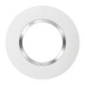 Plaque de Finition Ronde Legrand Dooxie – 1 Poste – Blanc avec Bague Chromé
