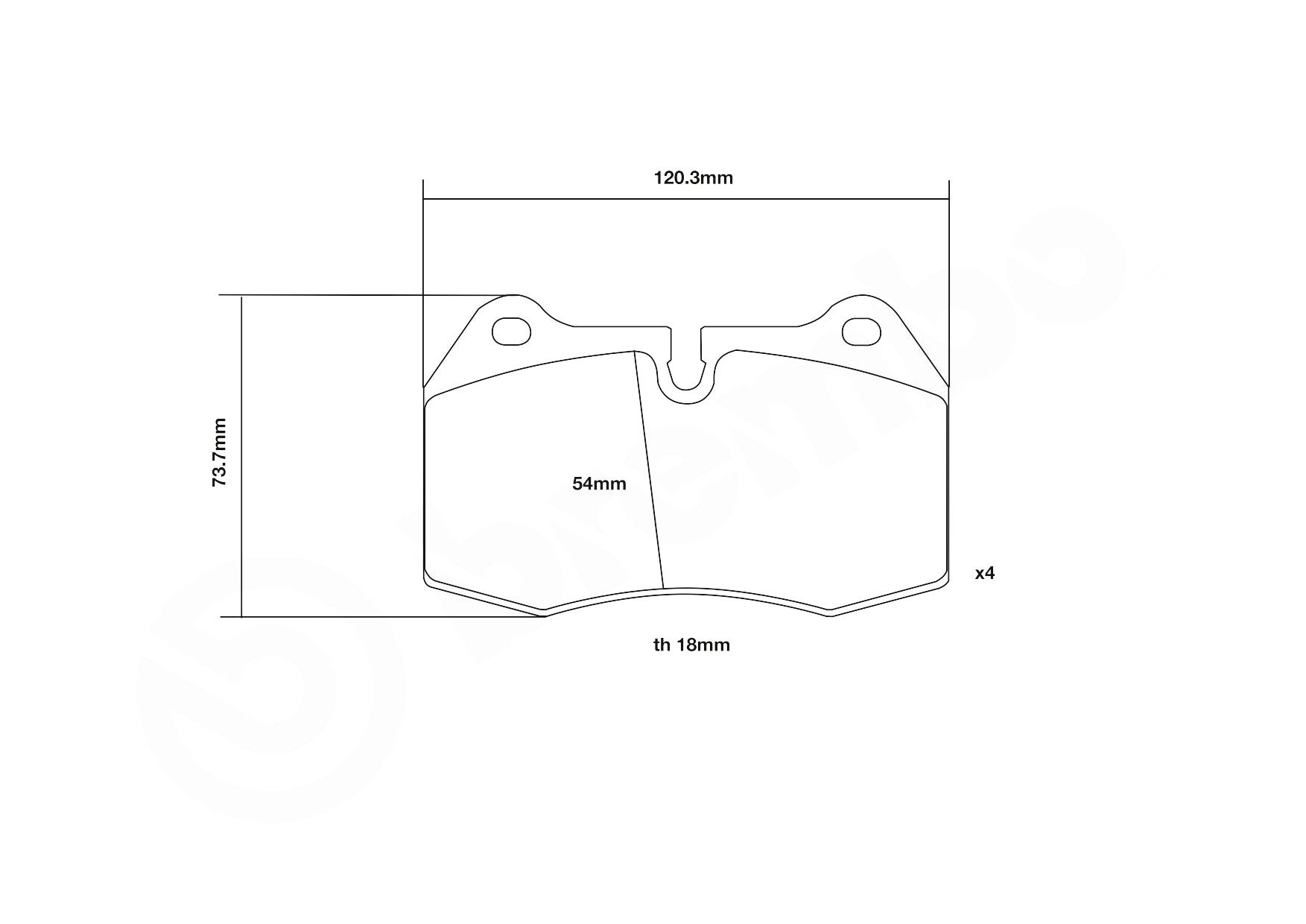 Brembo HP2 / HP2000 Front Brake Pads 07.B314.36-HP2