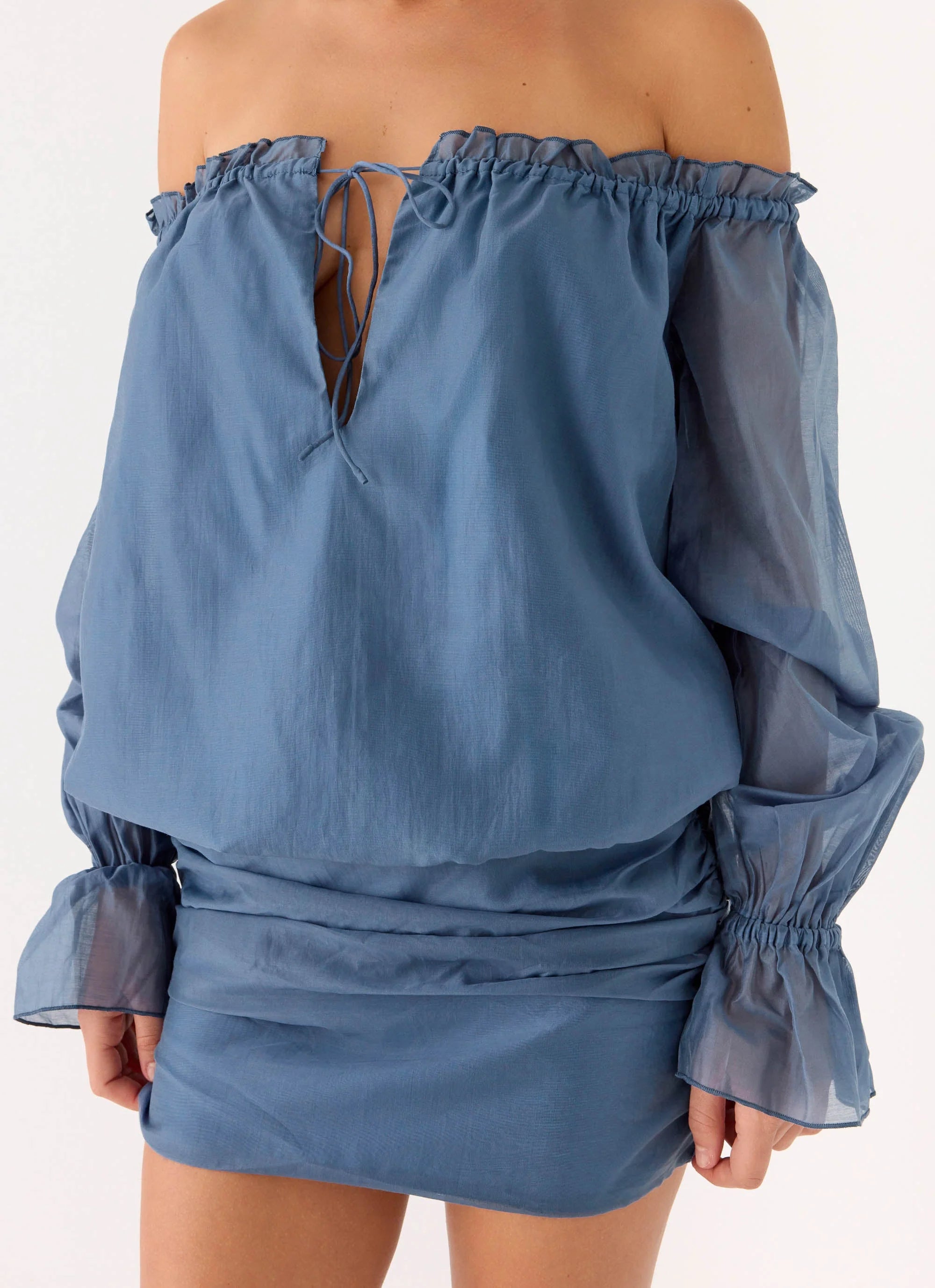 Tedara Mini Dress - Washed Navy