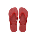 Røde Havaianas Hav. Top sandaler med brede stropper og gummisåle, sommerlige og komfortable sko for varme dager
