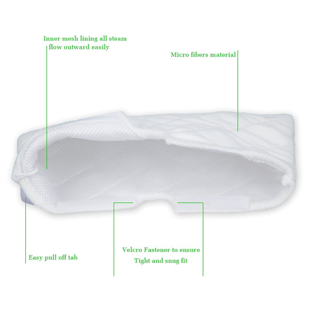 Steaming Mop Pad Replacement Shark Steam Pocket Mops S3501 Series S3601 S3550 S3901 S3801 Washable Microfiber Cleaning Pads 10 Packs
