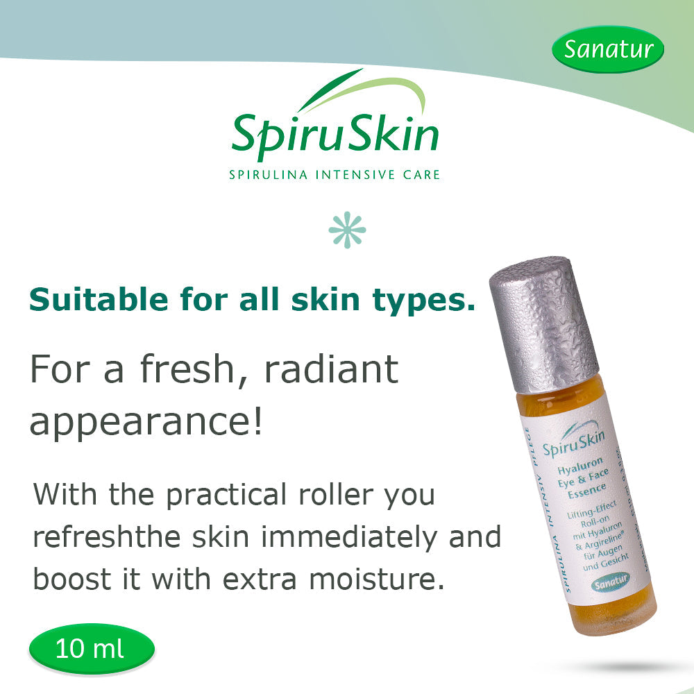 Hyaluron Eye & Face Essence SPIRUSKIN, Roll-on 10 ml, Set x2