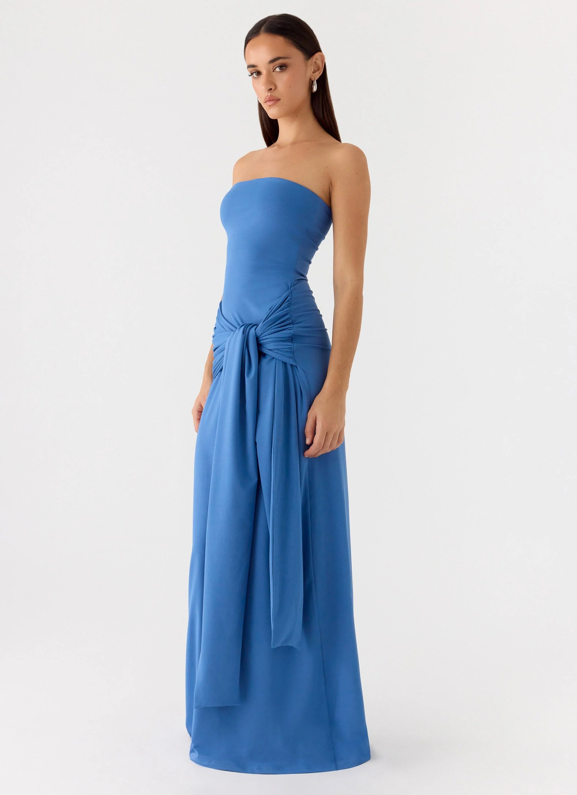 Stole My Heart Maxi Dress - Washed Navy