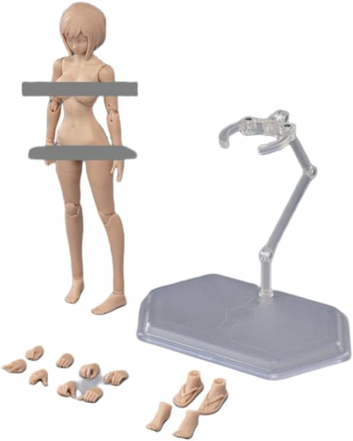 (Only Shipped to the DE) 86TOYS Longshan Metal T86-ST02B Female Half-Seamless Action Figure Body -Tall and Plump Body Shape Medium Bust and Suntan skin