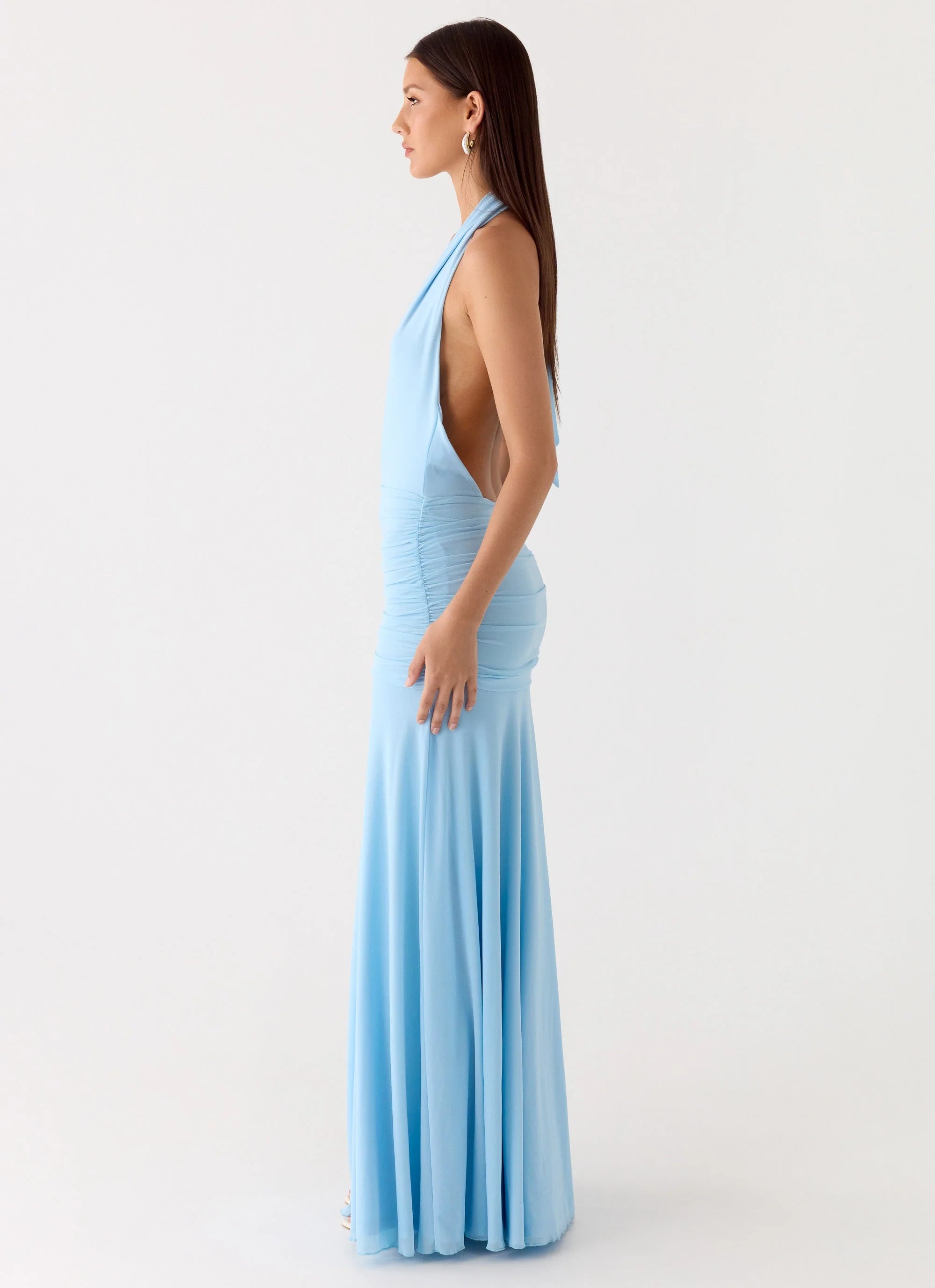 Sorrento Sunsets Maxi Dress - Ice Blue
